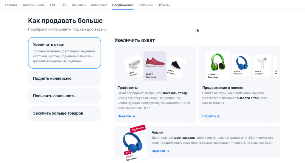 Реклама на Озон Селлер